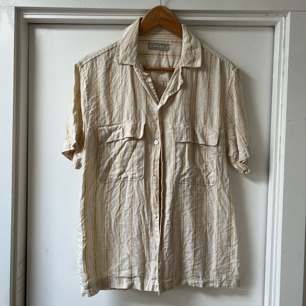 Everlane Mens Button Down Stripe Shirt